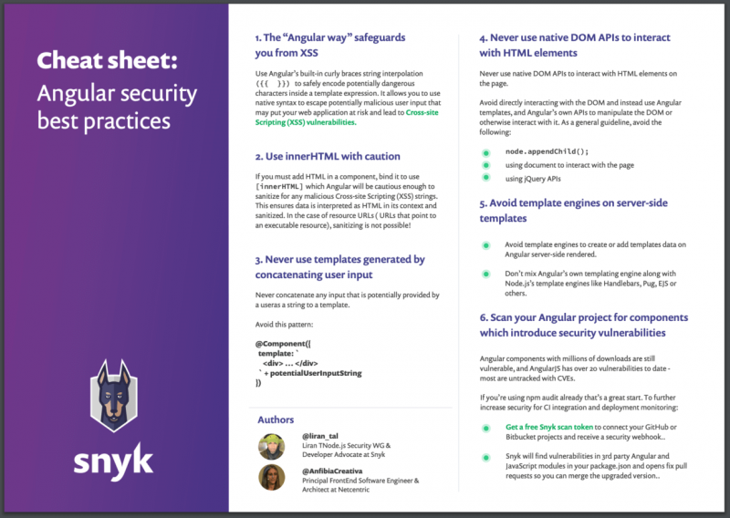 Angular security best practices | Snyk